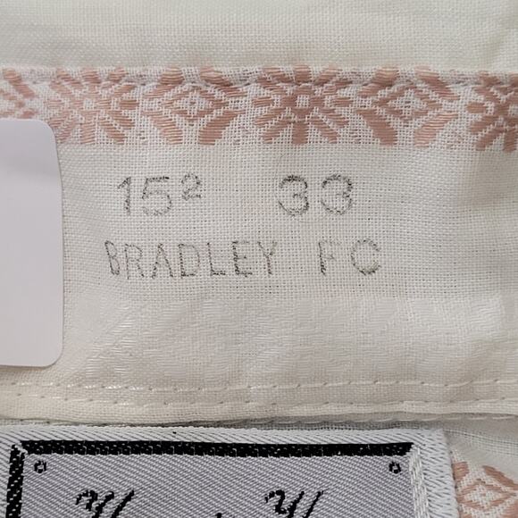 Vintage 60s Hampshire House by Van Heusen Button Shirt Medium 15.5 33 Textured - Picture 10 of 11